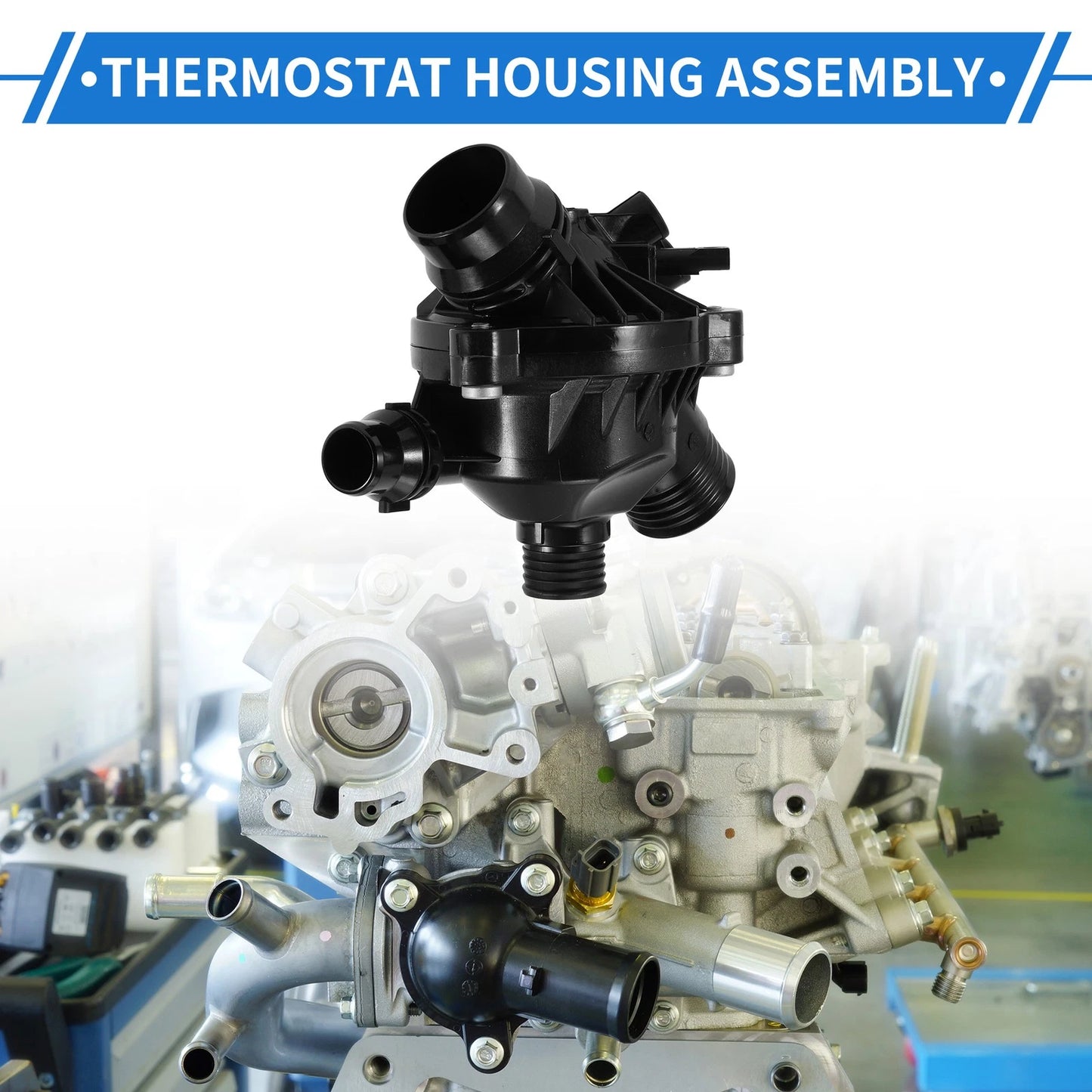 Engine Coolant Thermostat Housing for BMW 328i xDrive, Z4 (2006-2013)