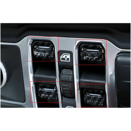 Adjustable Window Switch Button Cover Bezel for Jeep Wrangler JL (2018-2022)