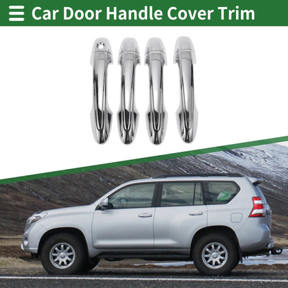 Silver Door Handle Cover Trim for Toyota RAV4 (2013-2018)