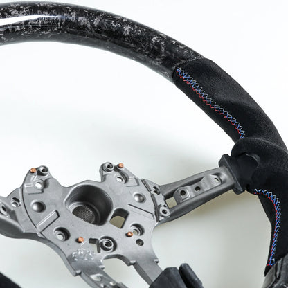 Forged Carbon Suede Steering Wheel for BMW F10 F11 F07 F12 F13 F06 F01 F02 (2010-2017)