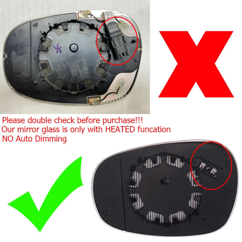 Heated Driver Left Side Mirror Glass for BMW E90 E91 E92 325i 328i 335i (09-11)