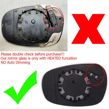 Heated Driver Left Side Mirror Glass for BMW E90 E91 E92 325i 328i 335i (09-11)