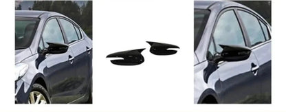 Side View Mirror Covers Gloss Black for Kia Cerato (2016-2019) 2 Piece Pcs