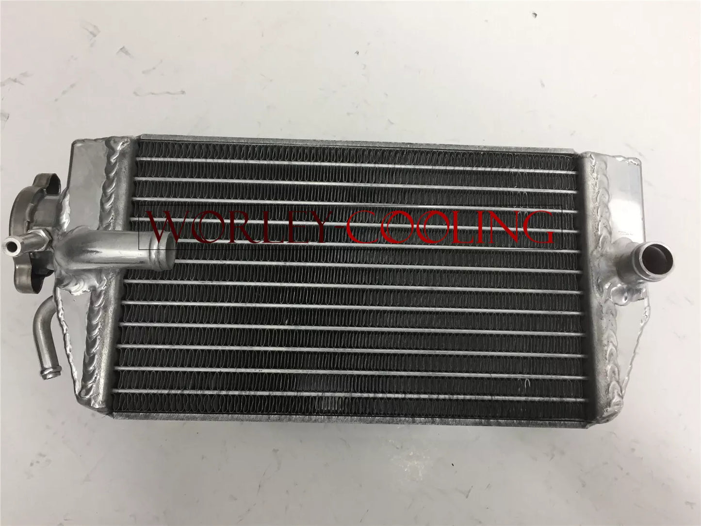 Aluminum Radiator + White Silicone Hose for Honda CRF450R (2002-2004)