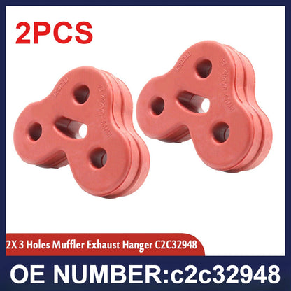 2 x Rear Exhaust Muffler Insulator Hanger for Jaguar XJ XJL XJR (2003–2019)
