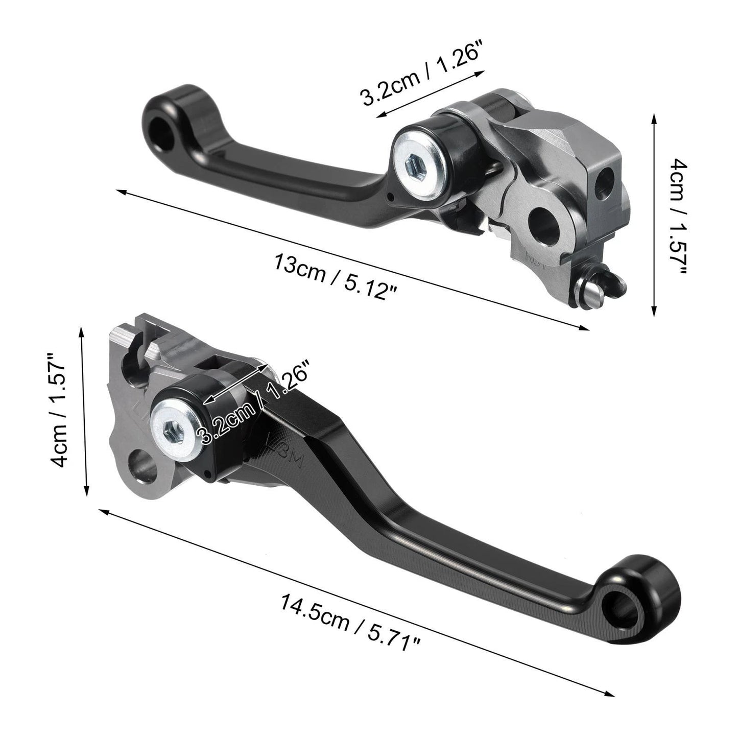 Motorcycle Brake Clutch Levers 2 x for Honda CRF250R CRF450R (2007-2020) Black