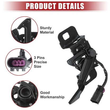 2.0L/2.5L Hood Latch W/ Sensor for Chevrolet Malibu Black