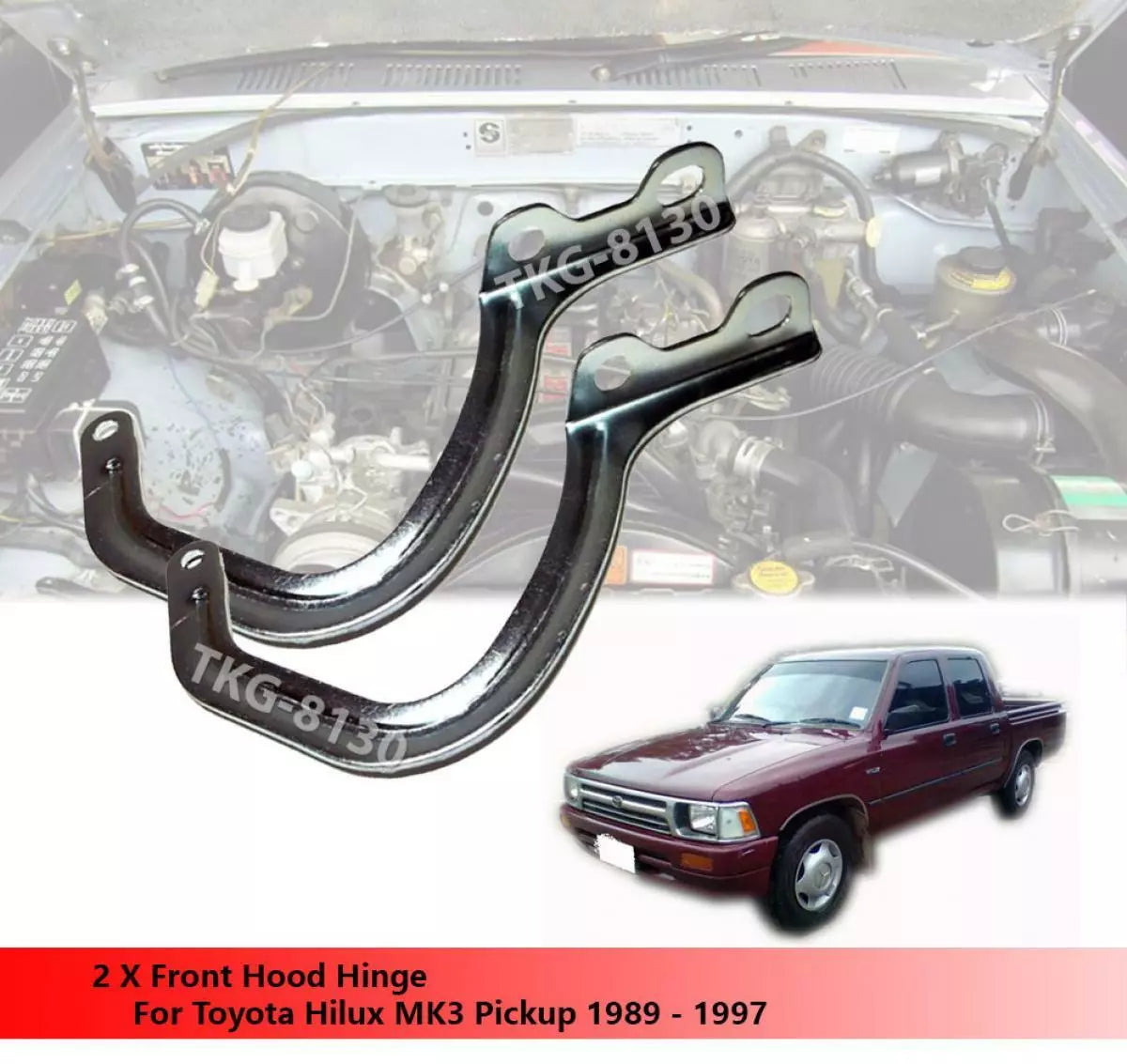 Hood Hinge for Toyota Hilux MK3 LN85 (1989-1997)