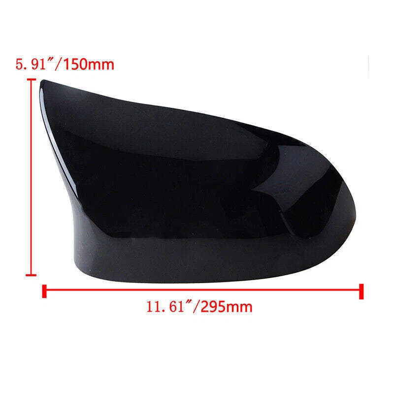Glossy Black M-Style Side Mirror Cover Caps for 2015-2018 BMW X5 X6