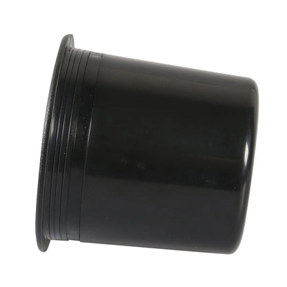 Black Recessed Cup Holder for RVs, Boats, Yachts, & Cars - Water Drink Holder