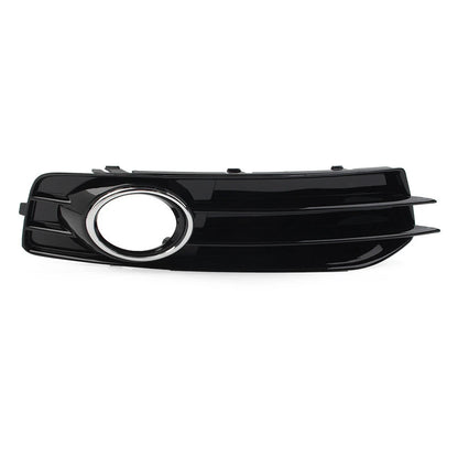 Front Bumper Fog Light Grille Cover with Chrome Ring for Audi A3 2003-2012