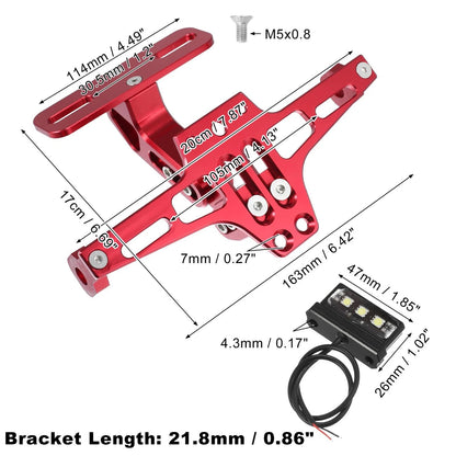 E-liminator Kit License Plate Bracket OEM Turn Signal Red for Motorcycle
