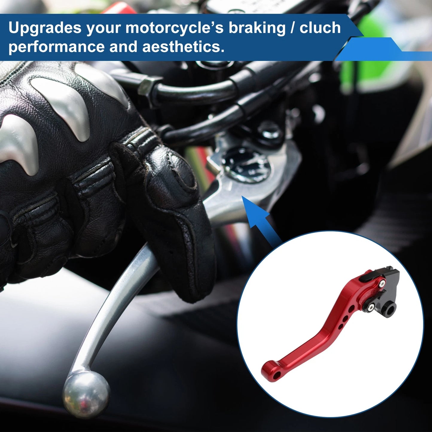 1 Pair Adjustable Short Brake Clutch Lever for Kawasaki ZX-9R (2000–2003)