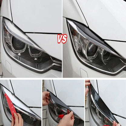 Carbon Fiber Headlight Eyebrow Cover Trim for BMW F30 F35 (2003-2018)
