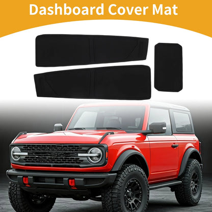 Dashboard Cover for Ford Bronco Accessories Black (2021-2024)
