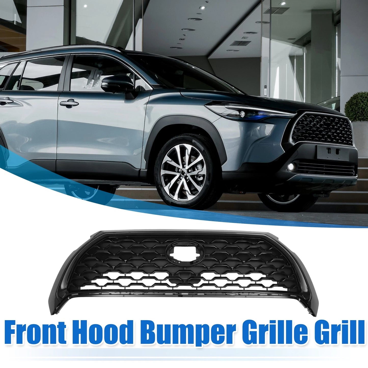 Front Hood Bumper Grille Grill for Toyota Corolla Cross (2022–2023)