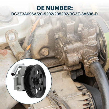 Power Steering Pump with Pulley for Ford F-250 F-350 (2011-2016)