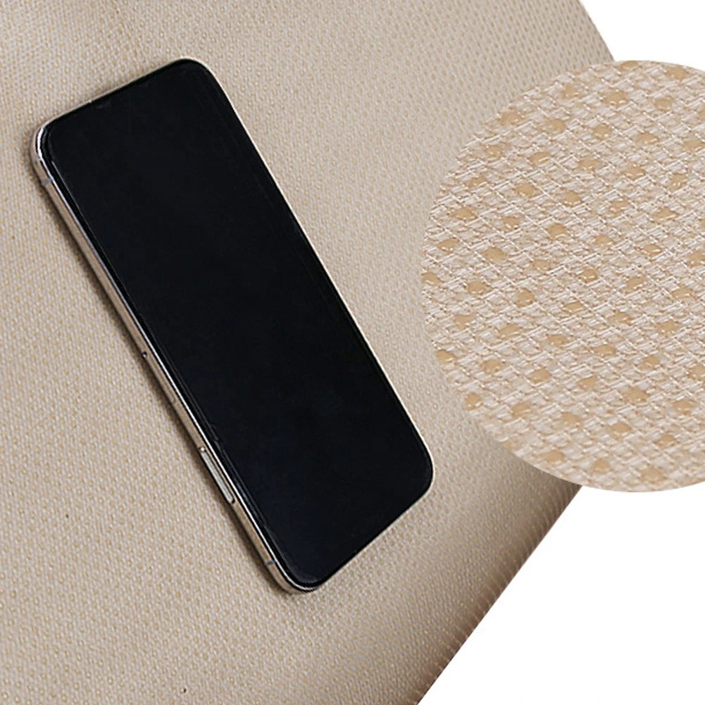 Beige Front Seat Cushion Cover for Car - Anti-Slip Protector Mat Accessories