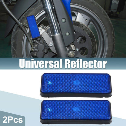 2 x Universal Rectangle Shape Reflectors for Motorcycle Garbage Cans