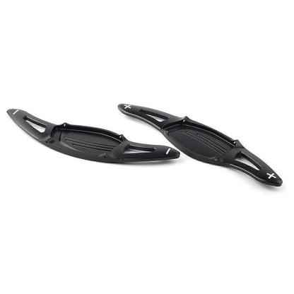 Black 2 x Steering Wheel Paddle Shifter Extensions for Audi R8 RS3 RS4 RS5 TT RS