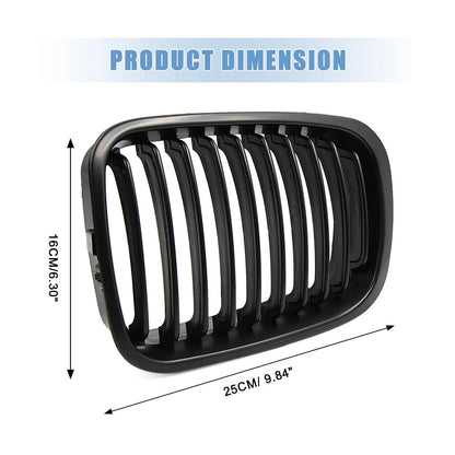 Matte Black Front Upper Kidney Grille for BMW 325i 330i (2006-2013)