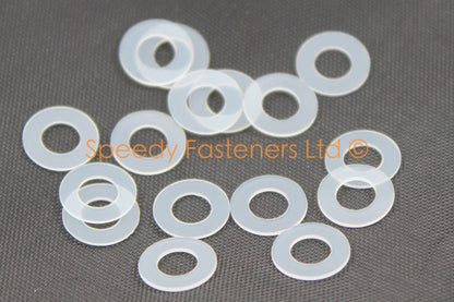 Nylon dzus Plastik Klar Unterlegscheiben m6 6.3mm 12mm Od 0.5mm Dick