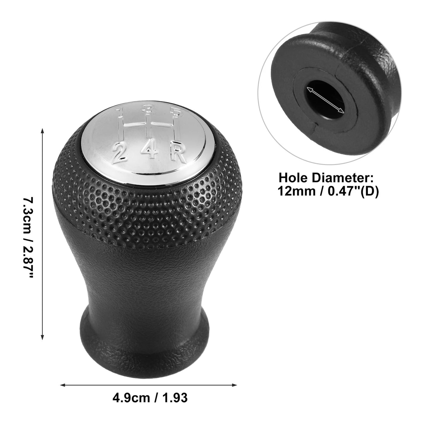 Black 5 Speed Manual Gear Shift Knob for Mazda 323 (1998-2003)