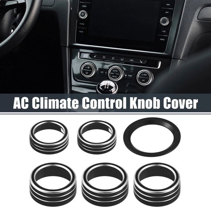 5 x AC Knob Ring Covers for Honda Accord Sedan Sport (2018-2023)