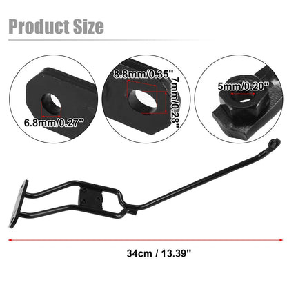 Hood Latch Striker Plate for BMW 335i 328i 2007-2013 Metal Black