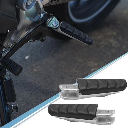 1 Pair 8mm Aluminum Aolly Footrest Footpeg for BMW Black