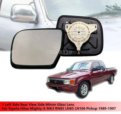 LH Rear View Mirror Glass Lens for Toyota Hilux (1989-1997)