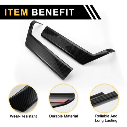 Interior Door Handle Bezel Cover Trim for Ford F-150 (2021-2024) Black 1 Set