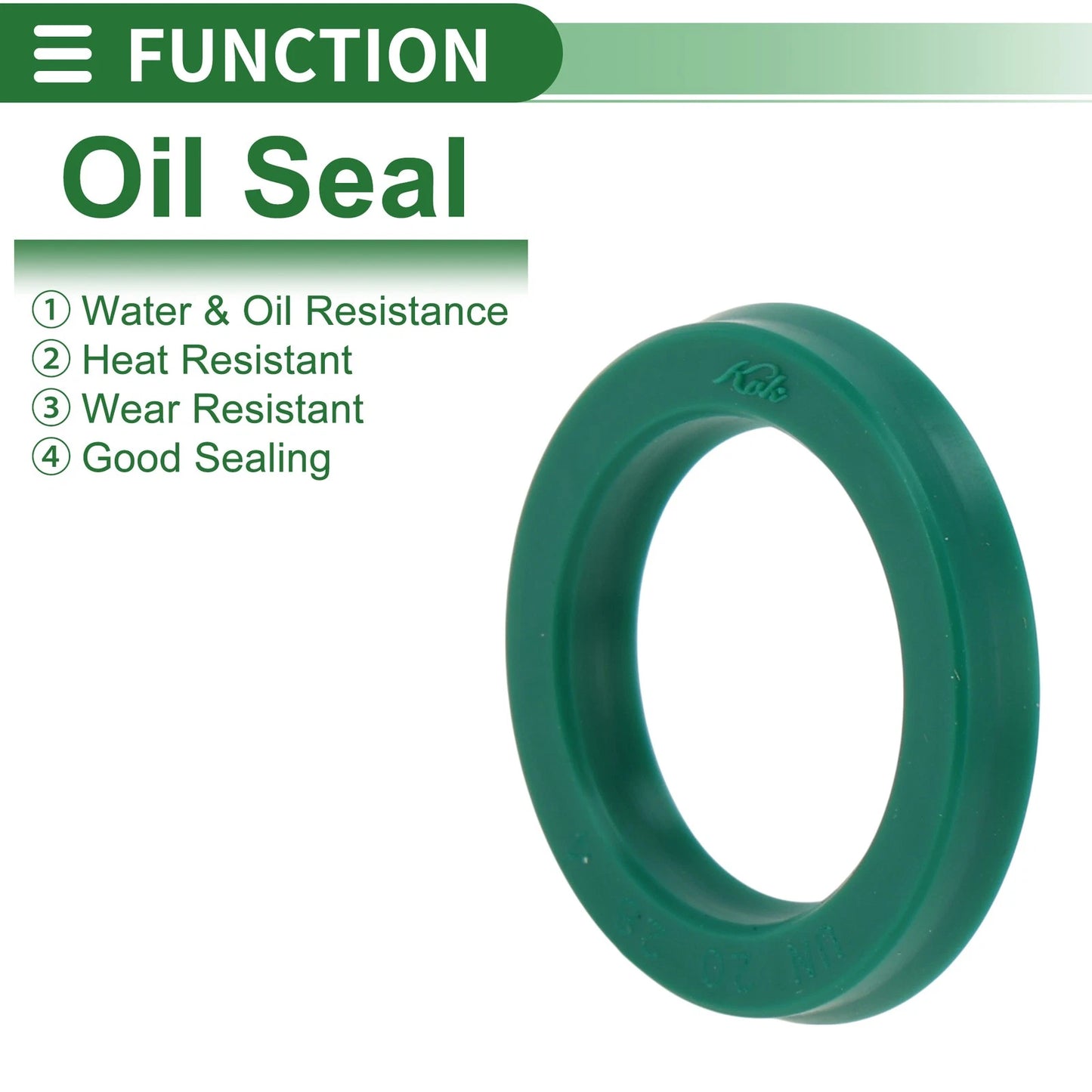 Oil Seal 20x28x4mm 5 x TPU High Pressure Green Seal Ring