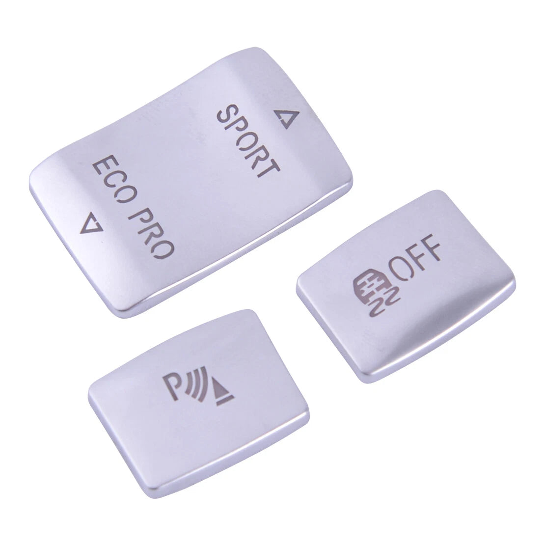 3 x ABS Gear Position Panel Button Cover Trim for BMW 1 2 3 Series