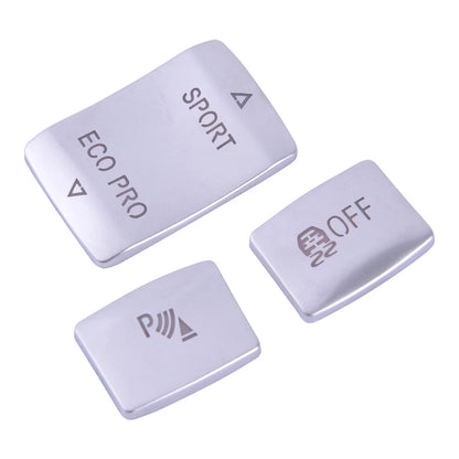 3 x ABS Gear Position Panel Button Cover Trim for BMW 1 2 3 Series