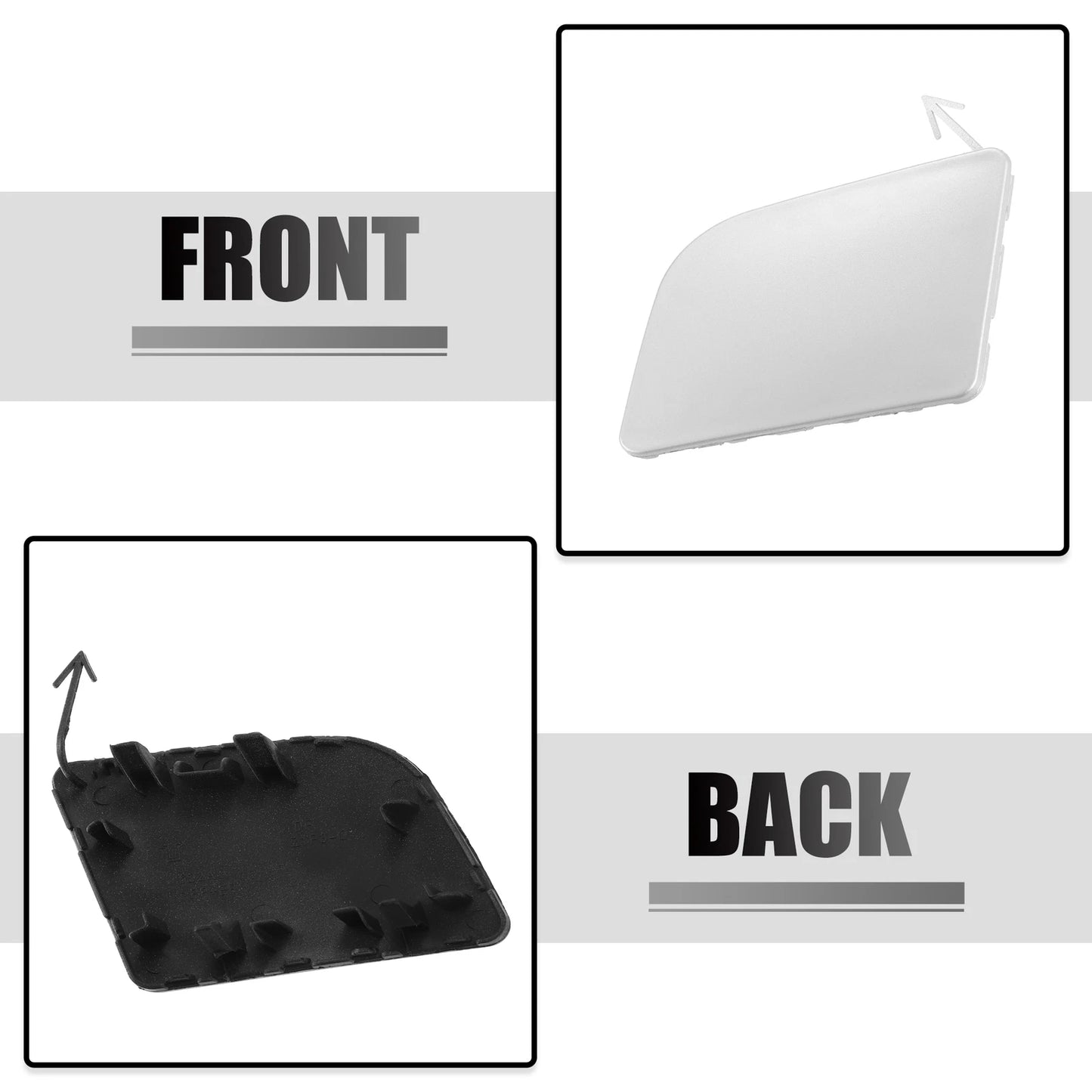 Front Bumper Tow Hook Cover for Nissan Sentra (2013-2019)
