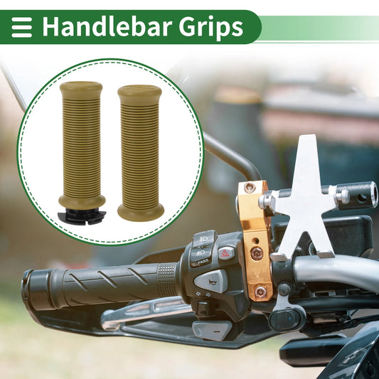 7/8 22mm Handlebar Grips Yellow Thread Pattern for Motorcycle