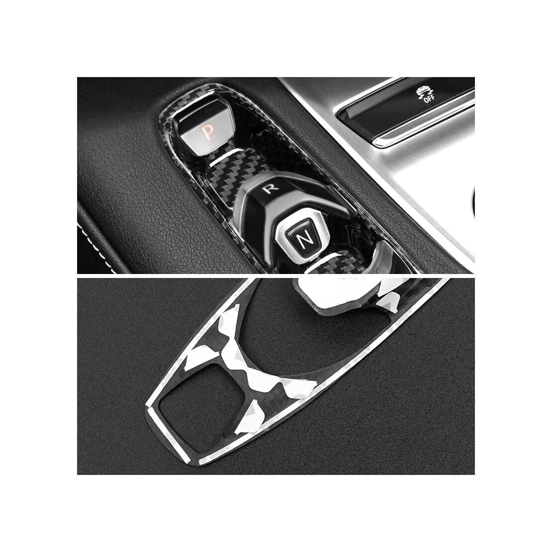 Carbon Fiber Gear Shift Control Cover for Chevrolet Corvette C8 (2020-2023)