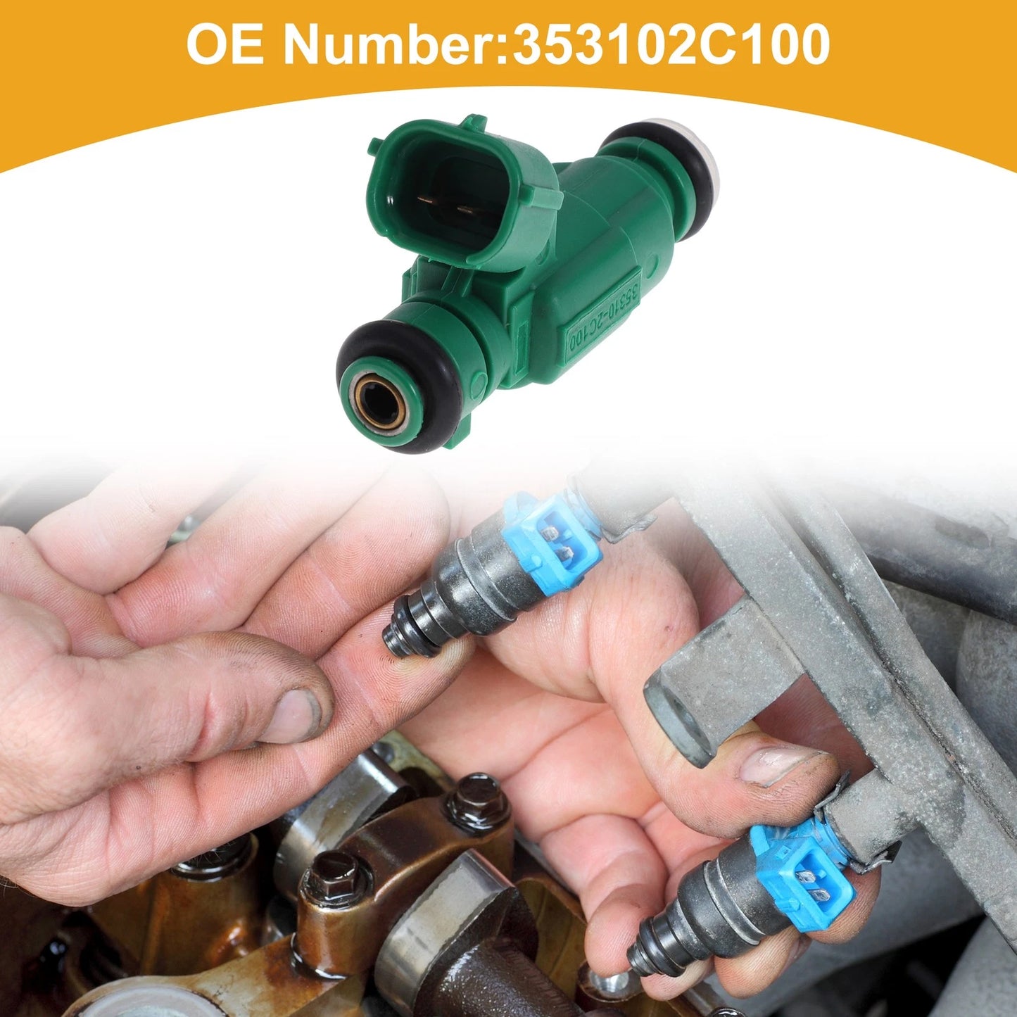 Fuel Injector for Hyundai Genesis Coupe 2.0L (2010-2012) - 1 x No.353102C100