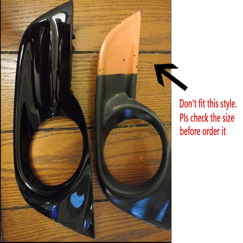 Black Front Bumper Fog Light Bezel Cover for Nissan Altima Sedan (2013-2015)