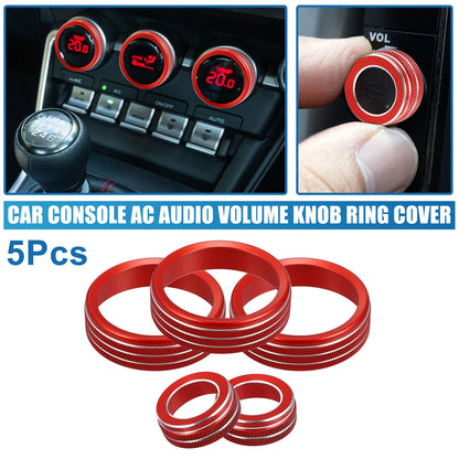 AC Audio Volume Knob Cover Set of 5 for Subaru BRZ GR86 2022