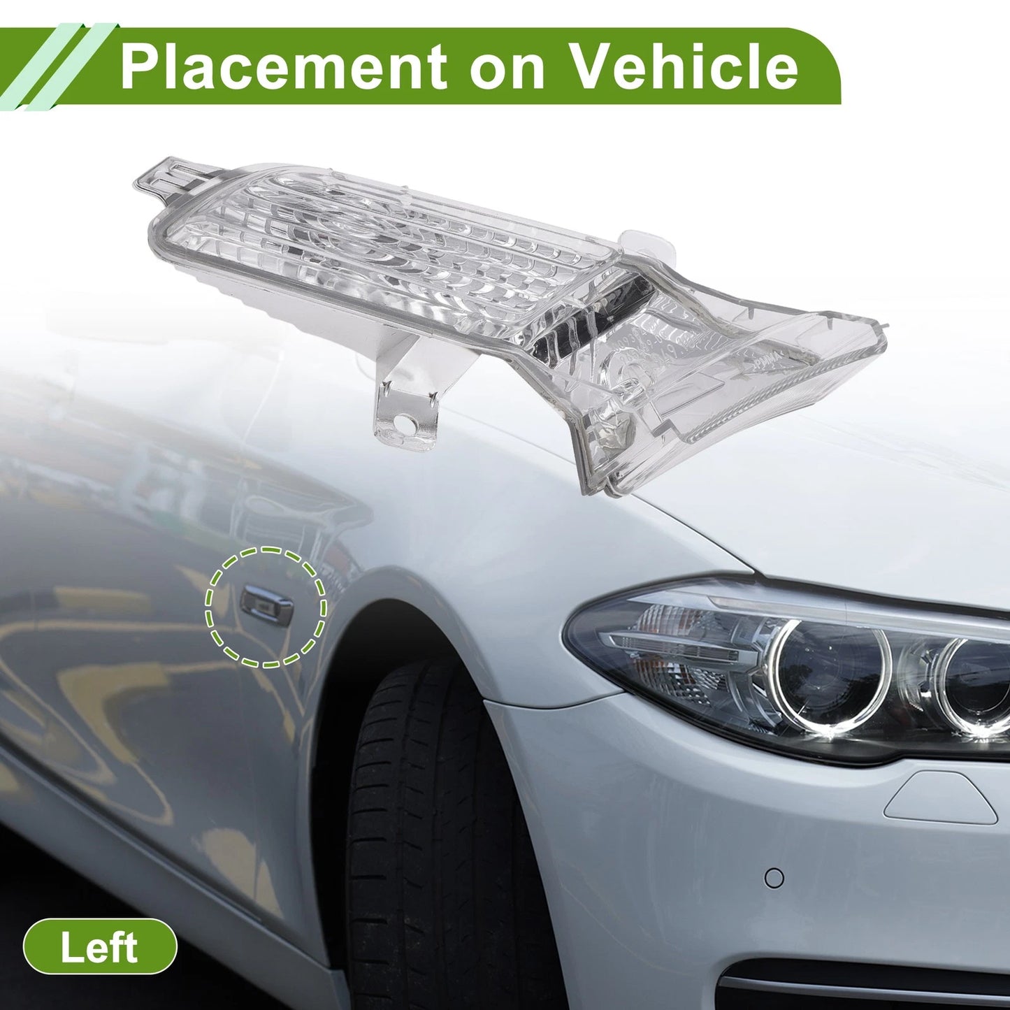 1x Left Side Marker Light Cover for Porsche Cayenne (2011 - 2014)