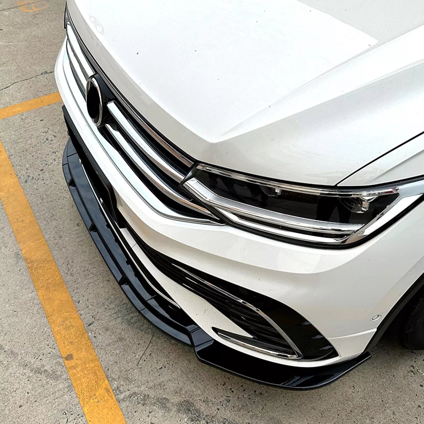 Front Bumper Spoiler Lip Kit for VW Tiguan R Line (2021-2023)