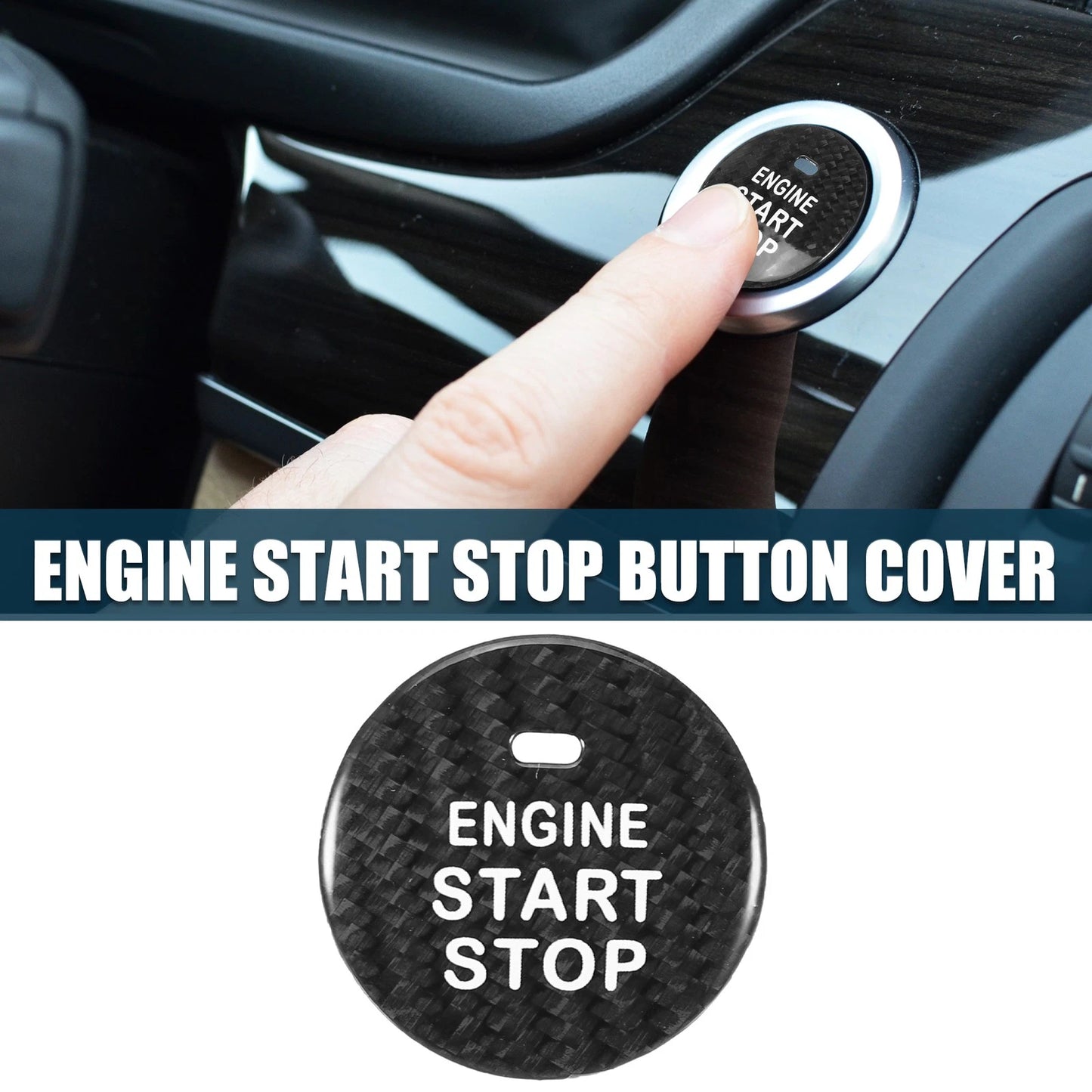 Black Engine Start Stop Button Cover for Subaru