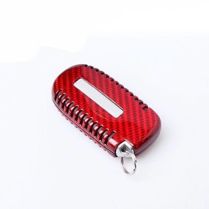 Carbon Fiber Key Case Cover for Jeep Cherokee Renegade (2015-2023)