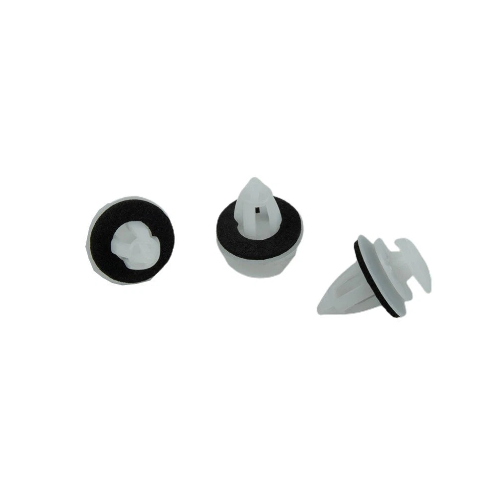 Fastener Clips 100pcs White With Seal Ring Fender Replacement Rivets for Car