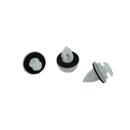 Fastener Clips 100pcs White With Seal Ring Fender Replacement Rivets for Car