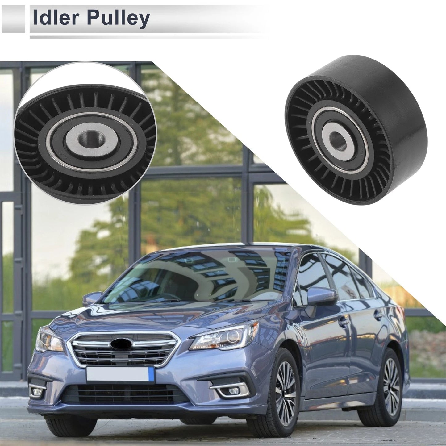 Drive Belt Idler Pulley for Ford Mondeo (2008-2015) 1 x Quality Replacement