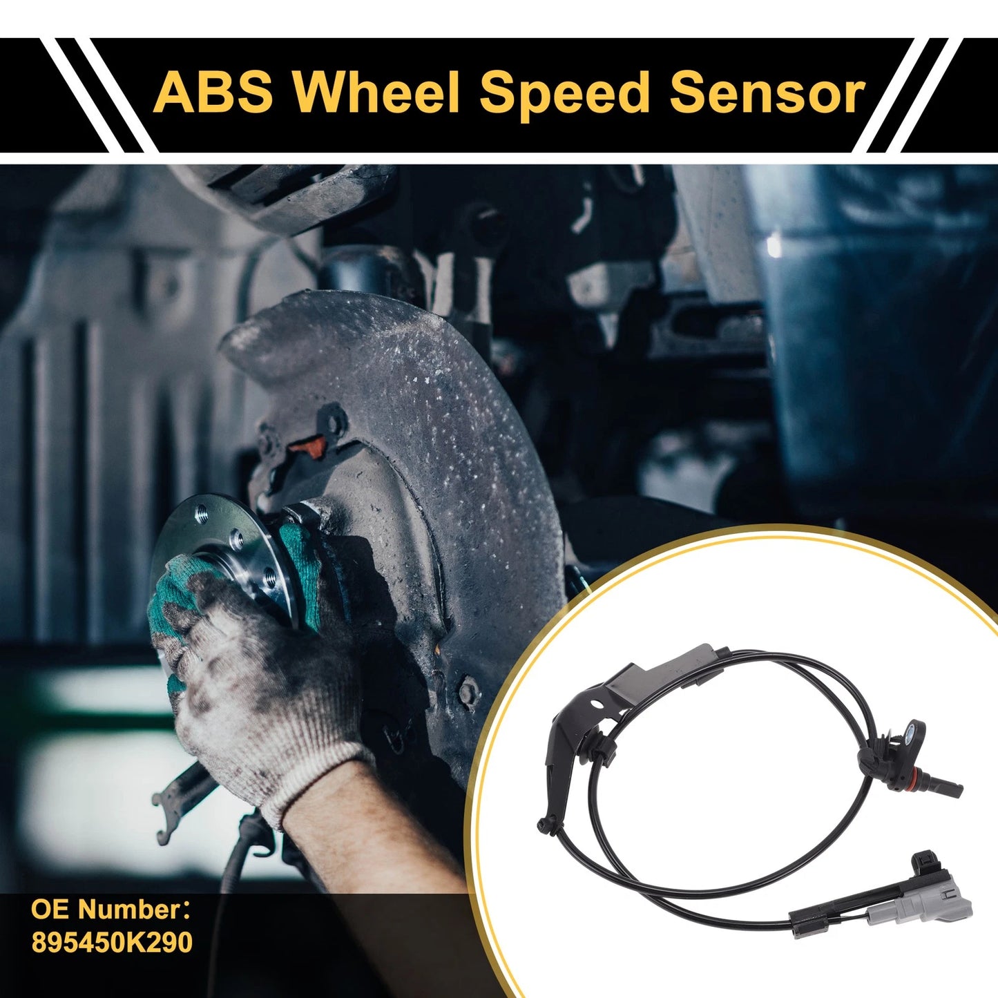 1 Pc ABS Wheel Speed Sensor Right Rear for Toyota Hilux (2010–2010)