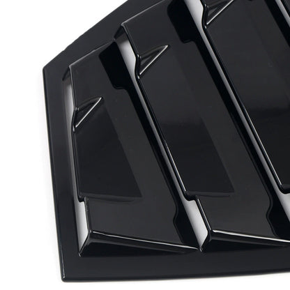 Glossy Black Rear Window Louver Shutter Cover / 2Pcs for Subaru WRX STI (2015–2021)
